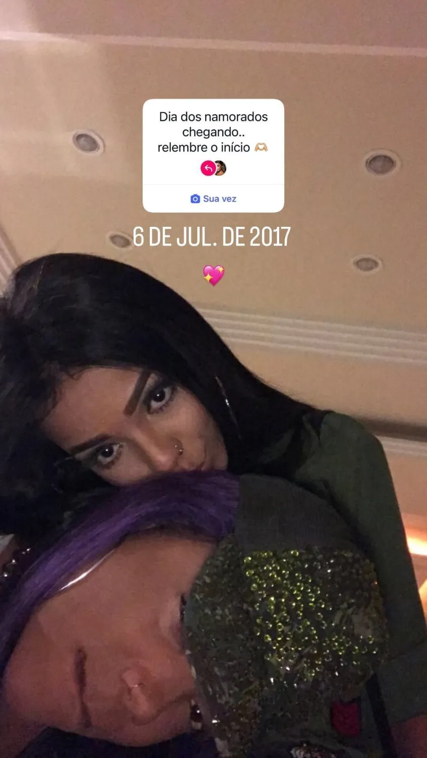 Brunna e Ludmilla juntas quando começaram a se relacionar em 2017