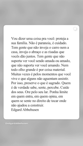 Gabriely Miranda faz nova publicação e reacende rumores de novas tensões familiares • Instagram