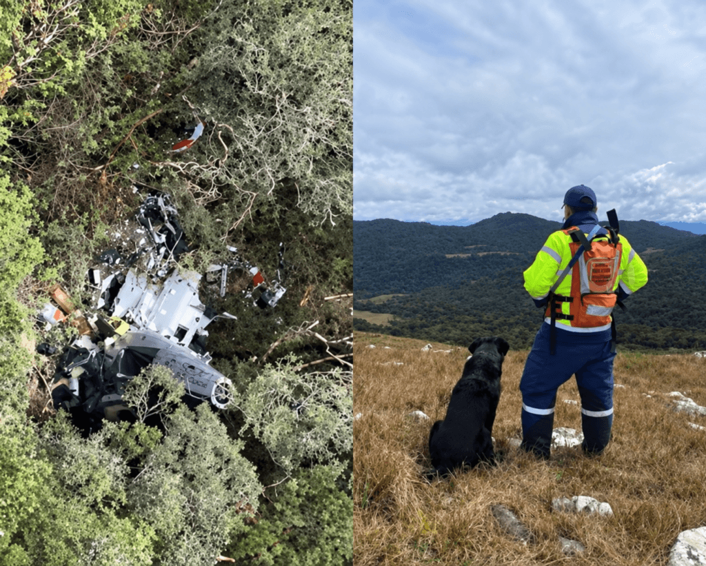 Bombeiros localizam destroços de helicóptero que desapareceu na Serra de SC; cinco pessoas morreram Bombeiros localizam destroços de helicóptero que desapareceu na Serra de SC; cinco pessoas morreram