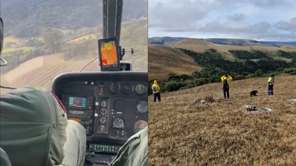 PMSC usa sensores térmicos nas buscas por helicóptero desaparecido na Serra de SC PMSC usa sensores térmicos nas buscas por helicóptero desaparecido na Serra de SC