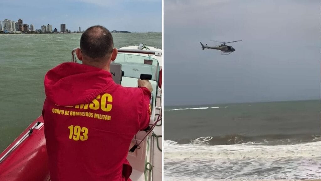 Buscas por criança de 10 anos desaparecida no mar de SC