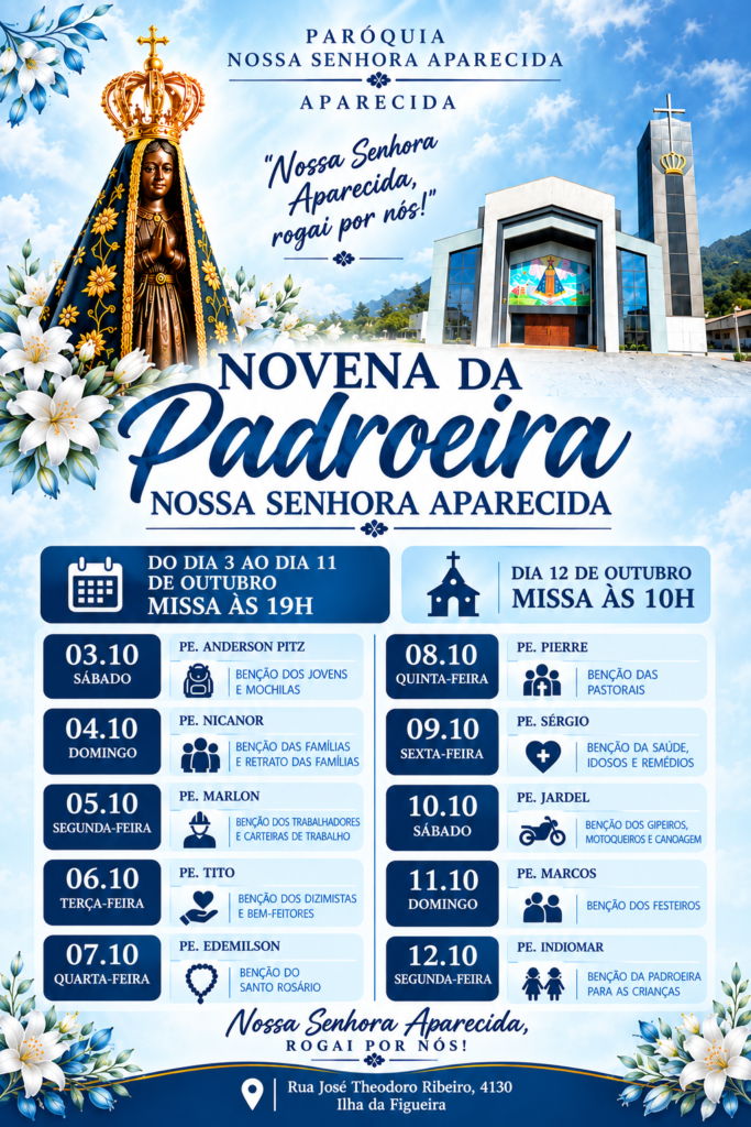 Paróquia Nossa Senhora Aparecida mantém tradição de fé e acolhida e se prepara para a festa de 12 de outubro
